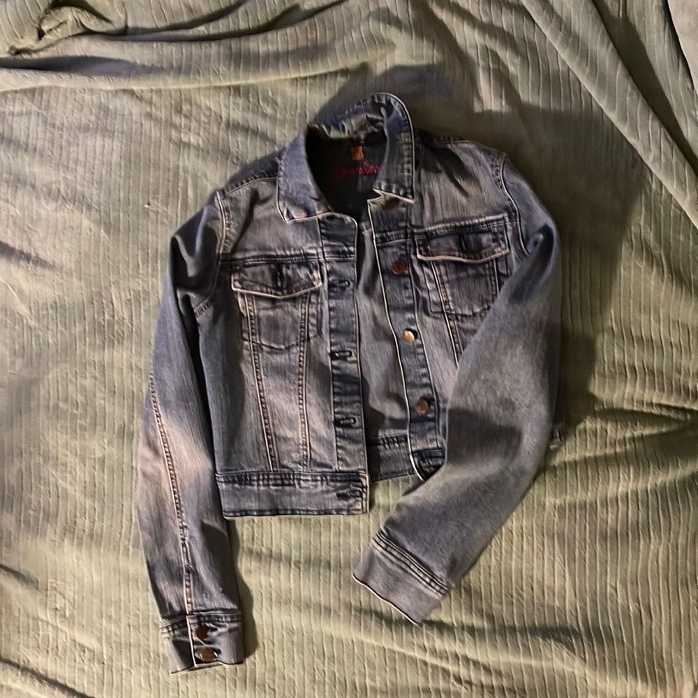 Cropped Demin Jacket Size M